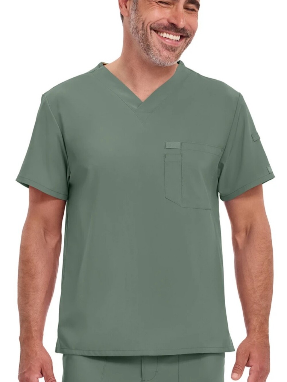 NWT Dickies Men EDS Essentials Stretch V-Neck Medical Scrub Top green size XL